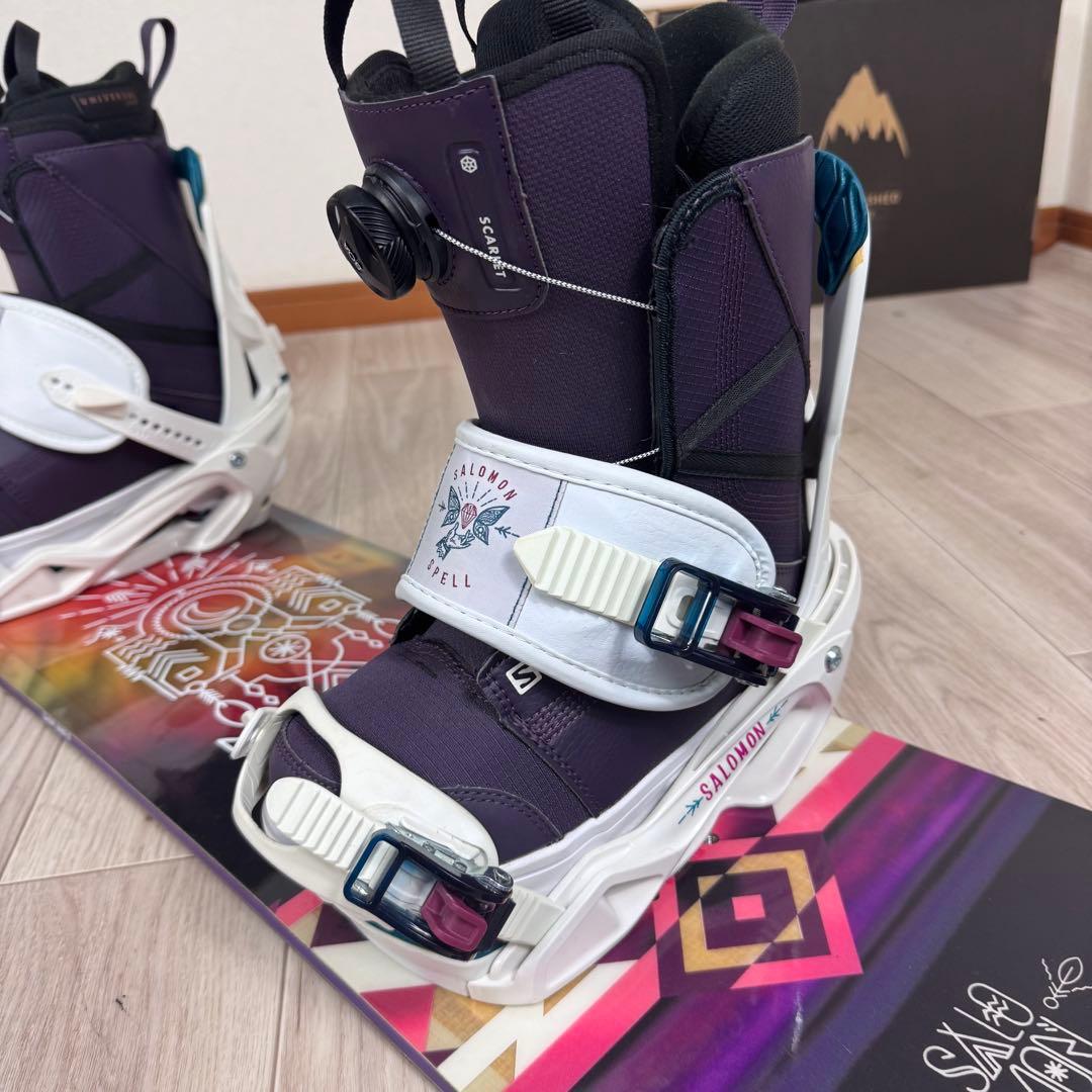 専用SALOMON レディーススノーボード 138cm ブーツ 23.5cm