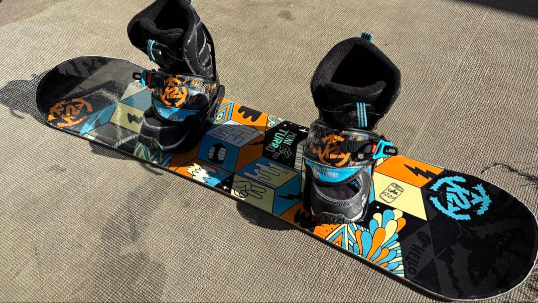 K2 スノーボード キッズ 子供用3点セット 板100cm ブーツ18.5cm