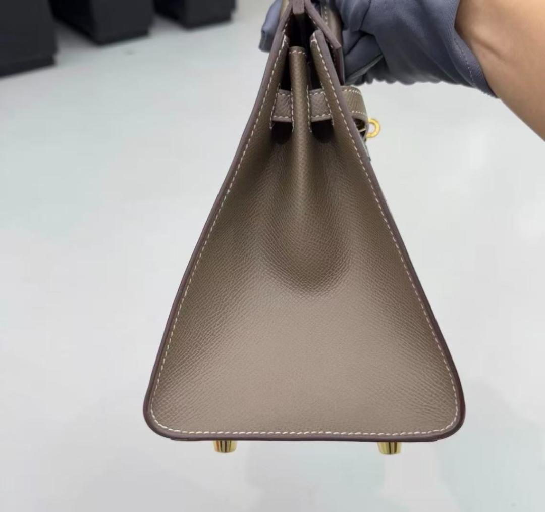 希少✨ 状態良好 バーキン スタイル ベージュ ハンドバッグ ゴールド金具