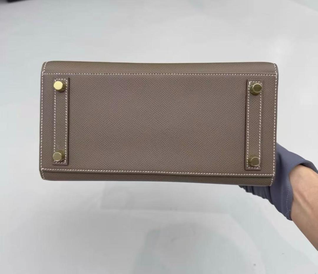 希少✨ 状態良好 バーキン スタイル ベージュ ハンドバッグ ゴールド金具