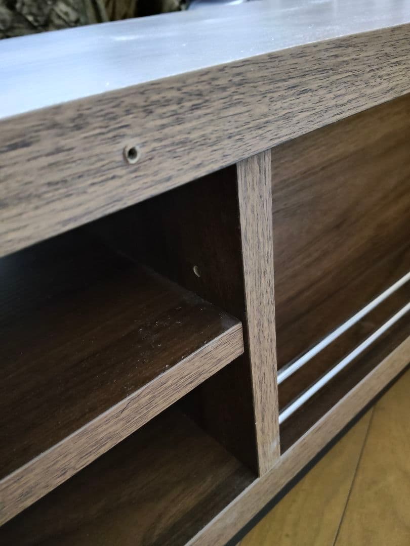 テレビボード150cm　50vサイズまで対応　ブラウン　テレビ台