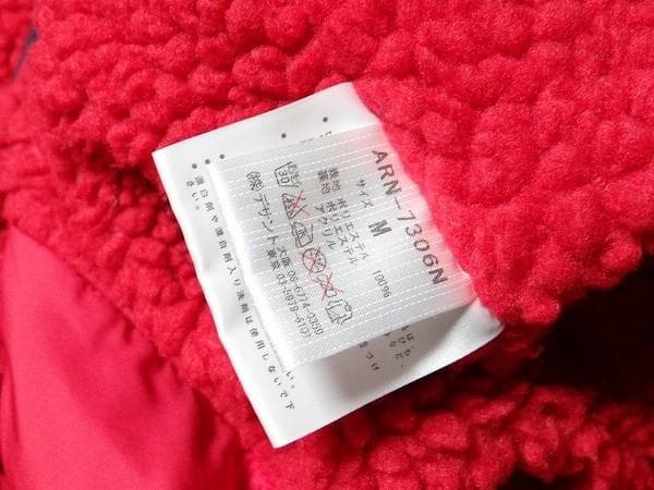 中古 デサント arena アリーナ 水泳 ベンチコート Mサイズ 赤色