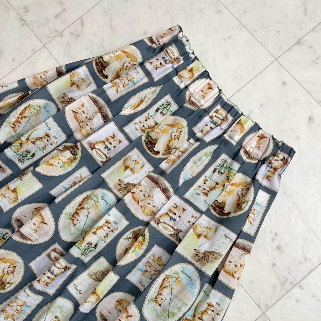 Franche lippee フランシュリッペ Diary スカート 猫柄