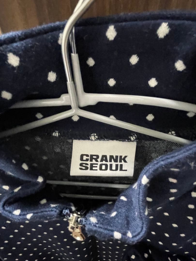 【新品未使用】CRANK Rose Dot Track Jacket Navy