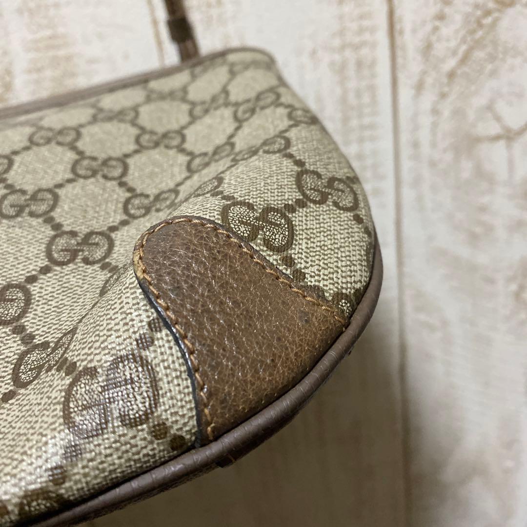 ミナミGUCCI シェリーライン ショルダーバッグ 内側難あり