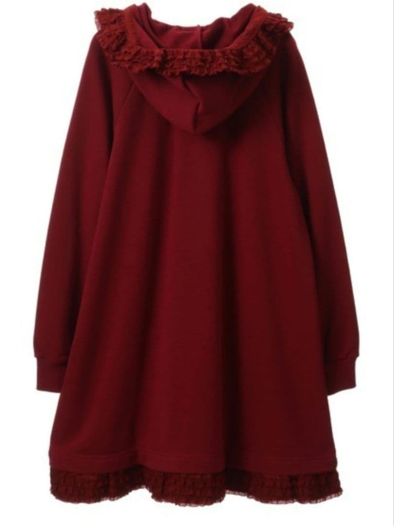 ピンクハウス　2022　フリル使いフーディチュニック　定価30800円