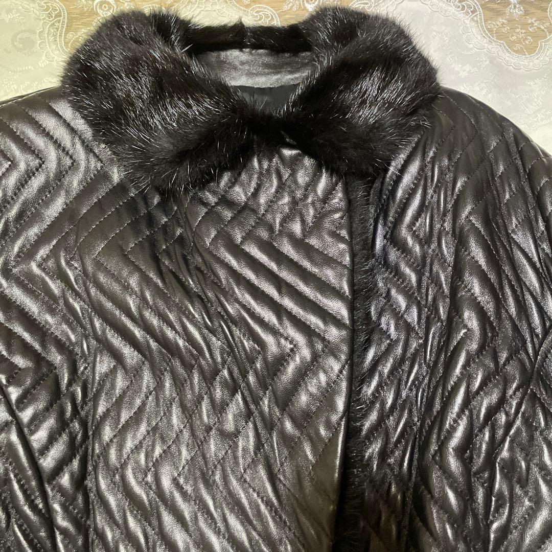 イタリア製レザーロングコート374000円のお品