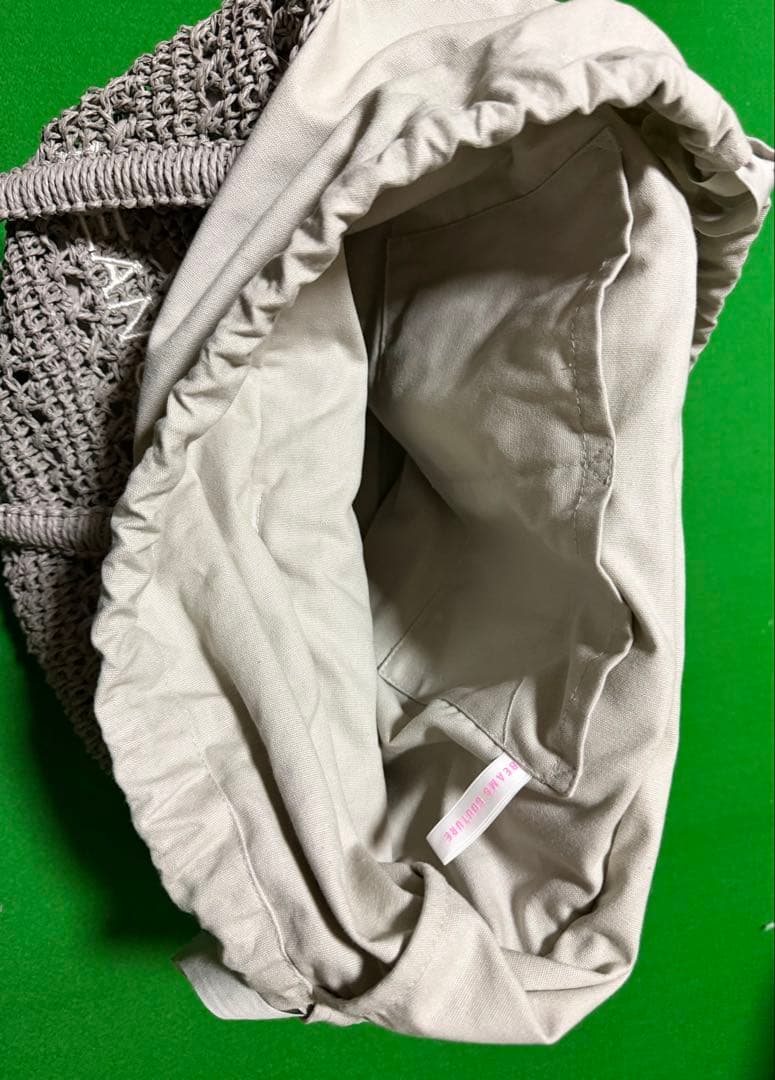 美品DEAN&DELUCA BEAMS クロッシェM保冷バッグ付きグレー