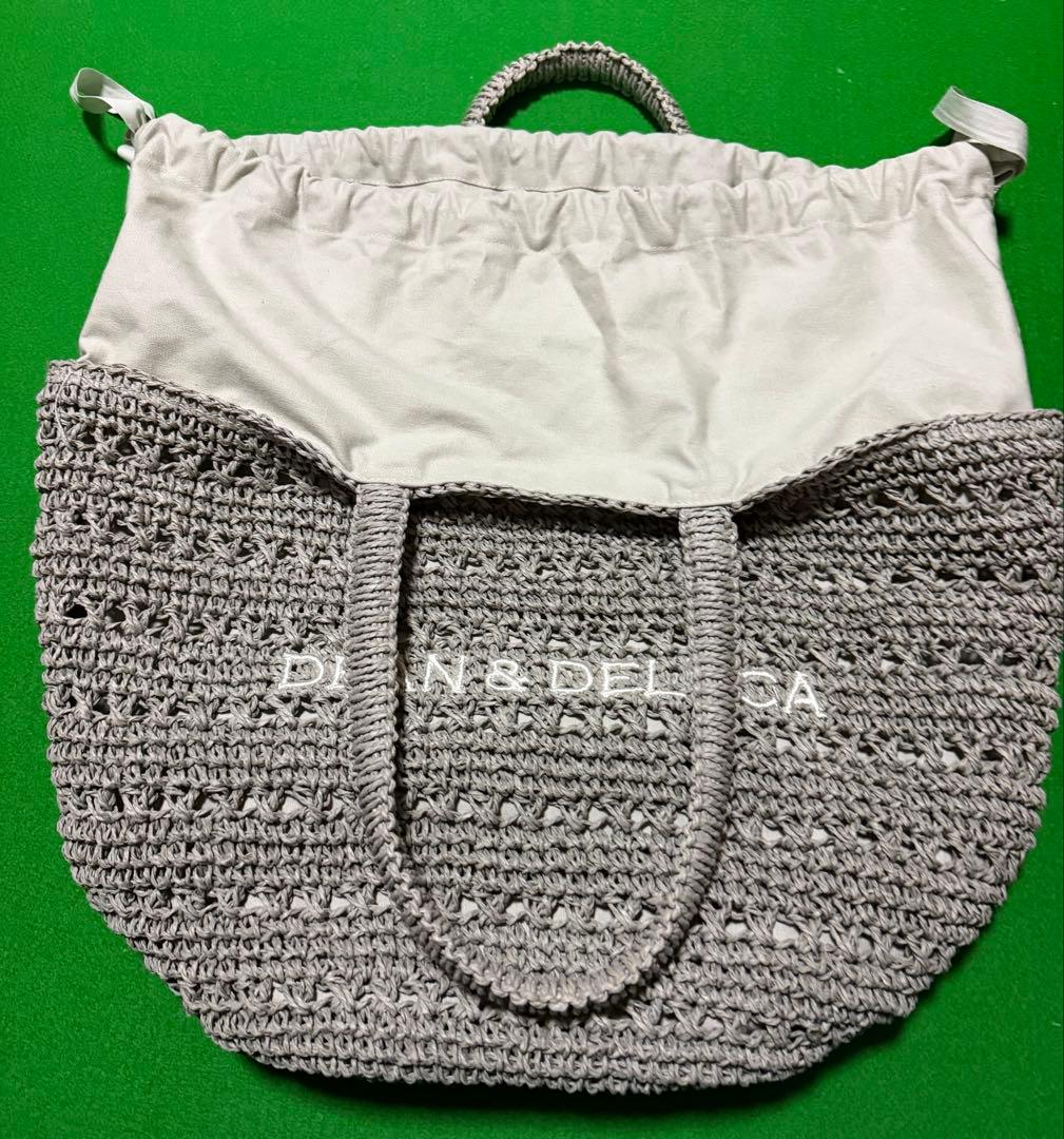 美品DEAN&DELUCA BEAMS クロッシェM保冷バッグ付きグレー