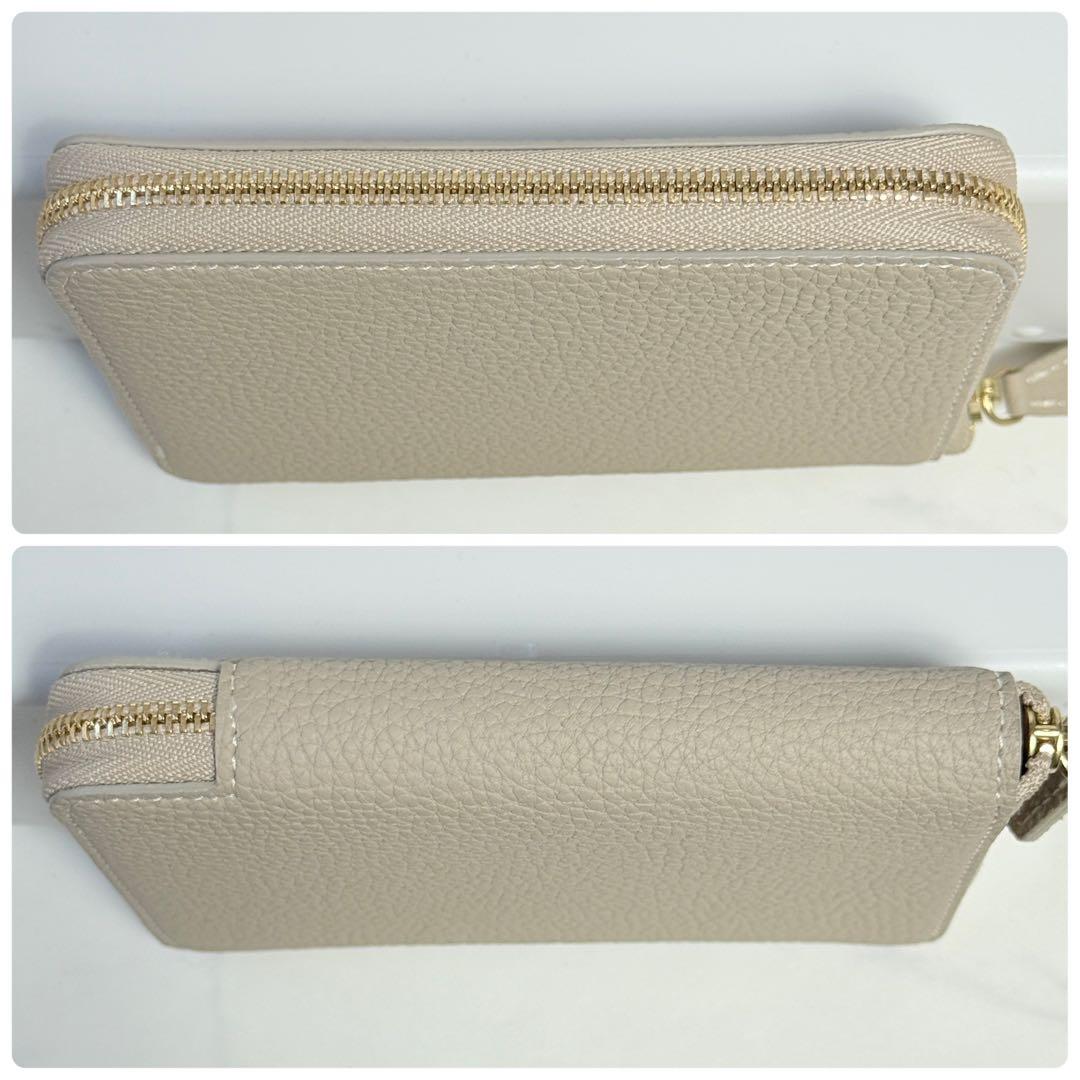 未使用級 BONAVENTURA ボナベンチュラ ラウンドジップ 二つ折り財布