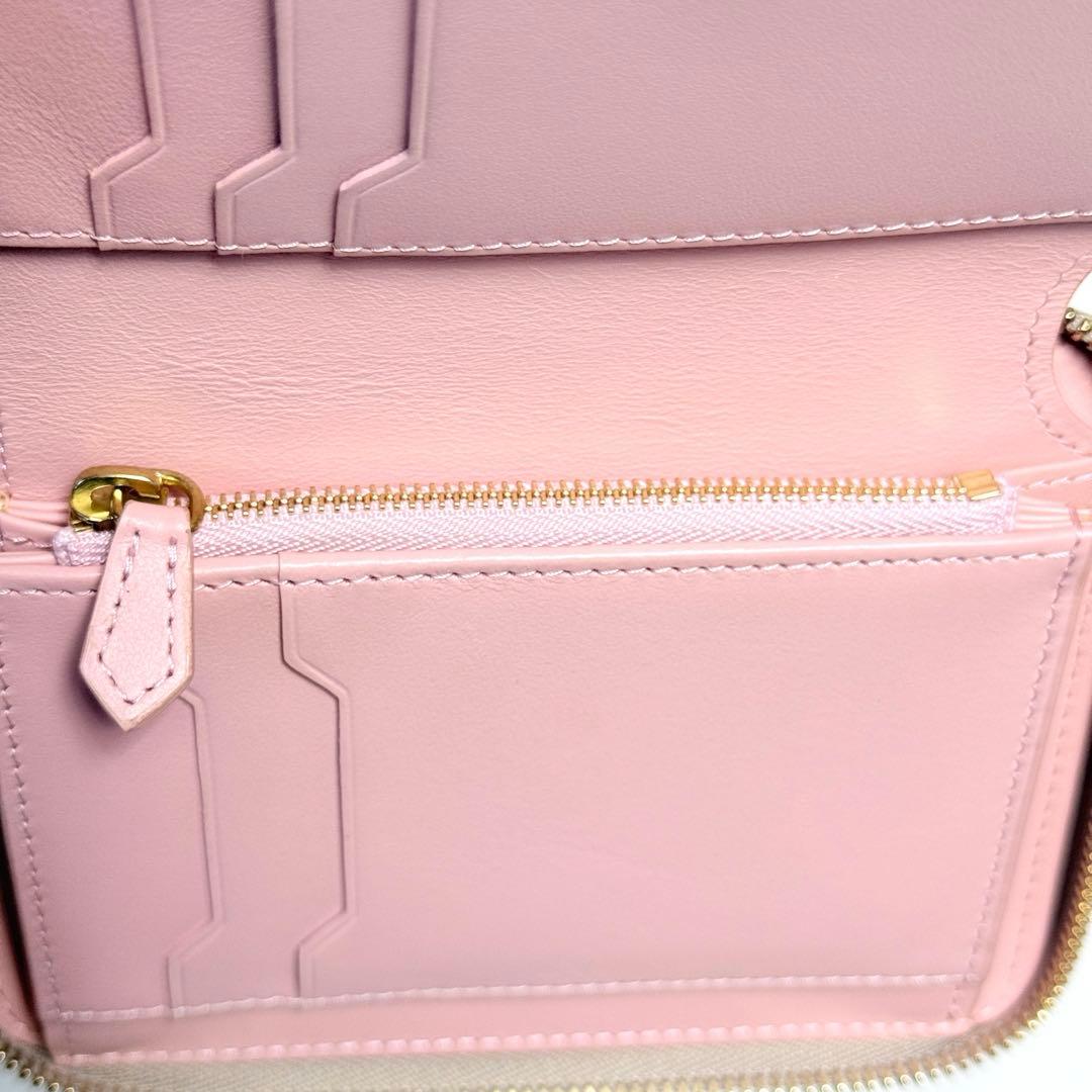 未使用級 BONAVENTURA ボナベンチュラ ラウンドジップ 二つ折り財布