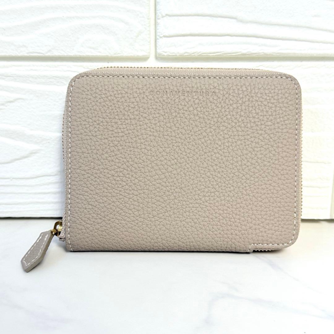 未使用級 BONAVENTURA ボナベンチュラ ラウンドジップ 二つ折り財布