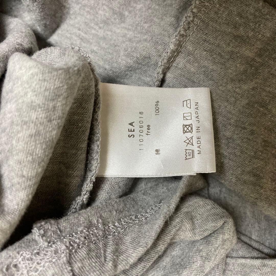 SEA グレー ヴィンテージコットン L/S TEE ロンT シー rie