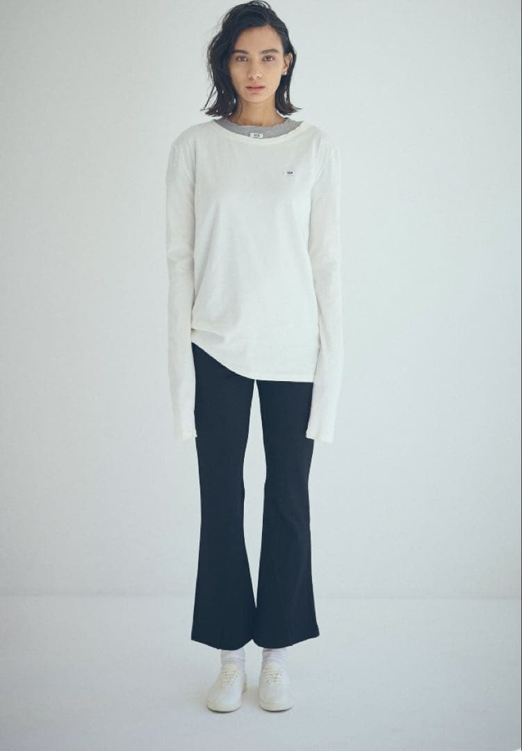 SEA グレー ヴィンテージコットン L/S TEE ロンT シー rie