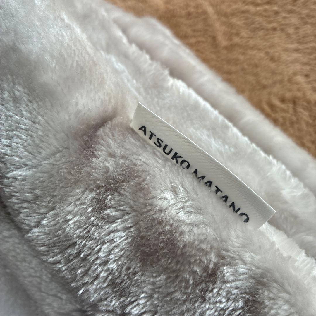 マタノアツコ　リバーシブルケット　合せ毛布　シルエット猫　シングル　西川