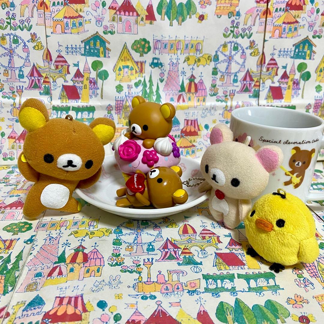 リラックマ まとめ売り マリンルックセーラーぬいぐるみXL ボンジュール食器他