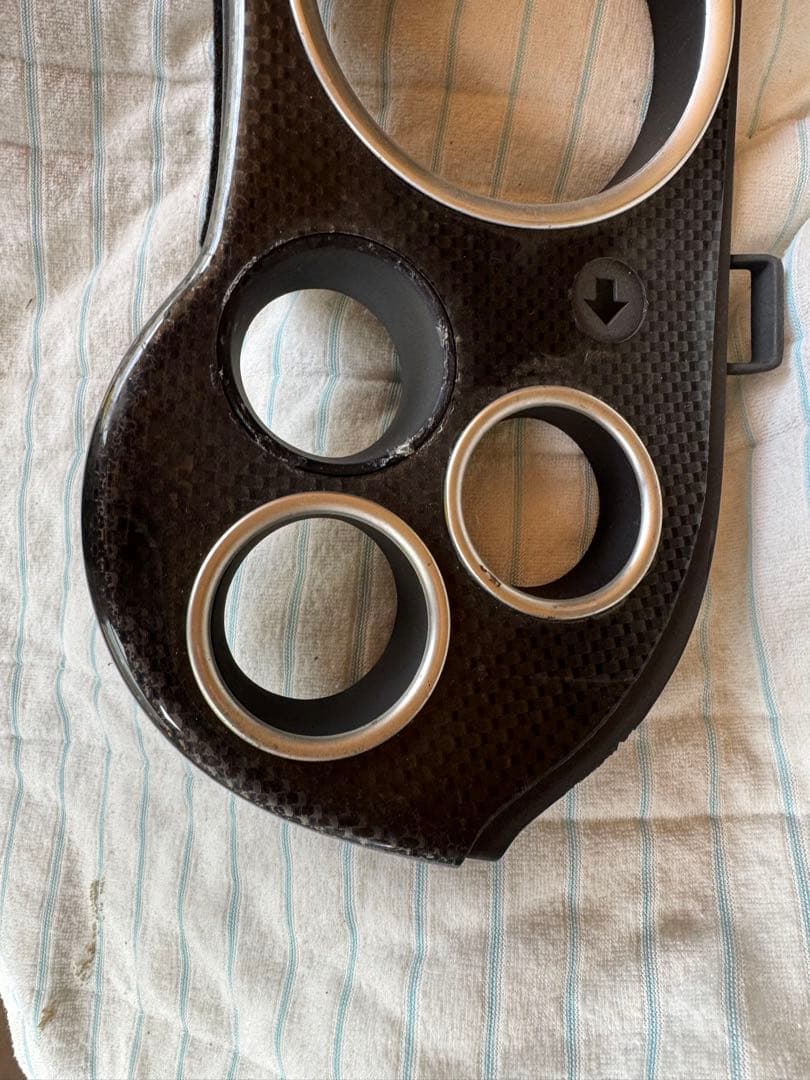 JZA80スープラ　後期　純正メーターパネル　純正カーボン調パネル付