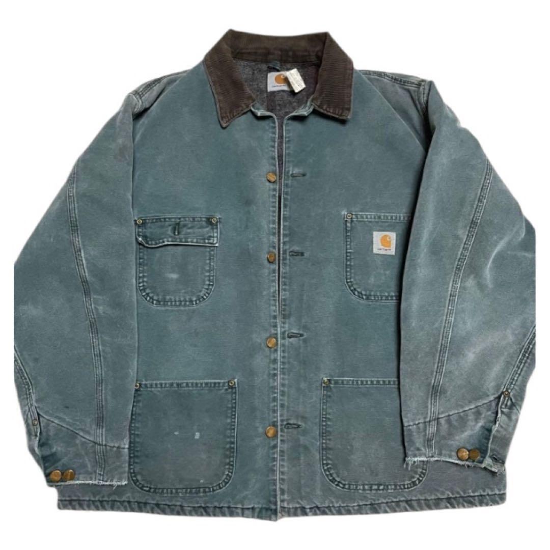 ハ*ト様 90s Carhartt チョアコート レアカラー USA製 モスグリ
