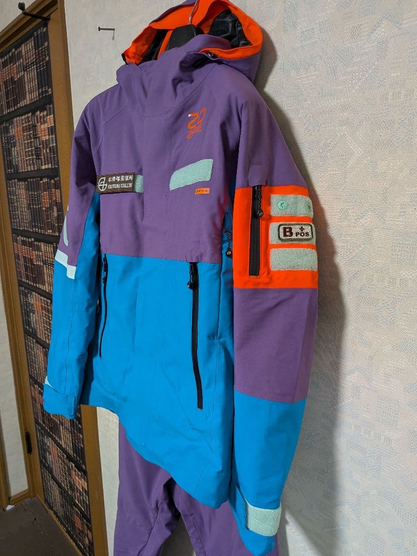 スキーウェア 男性用 紫青