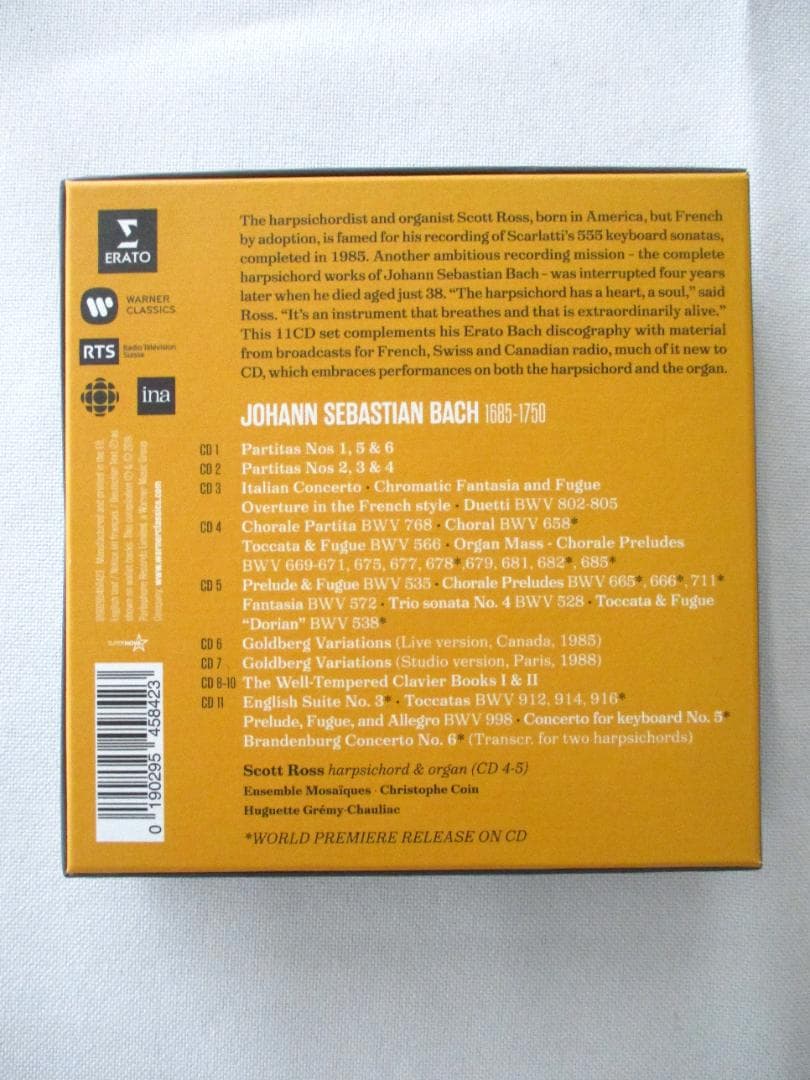 クラシック Bach Keyboard Works Scott Ross 11CD