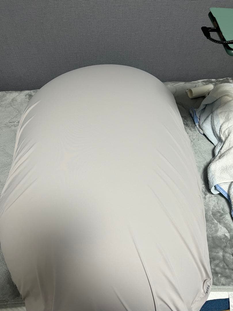 MOGU(モグ) 枕 ミストグレー 雲にのる夢枕 本体・カバーセット