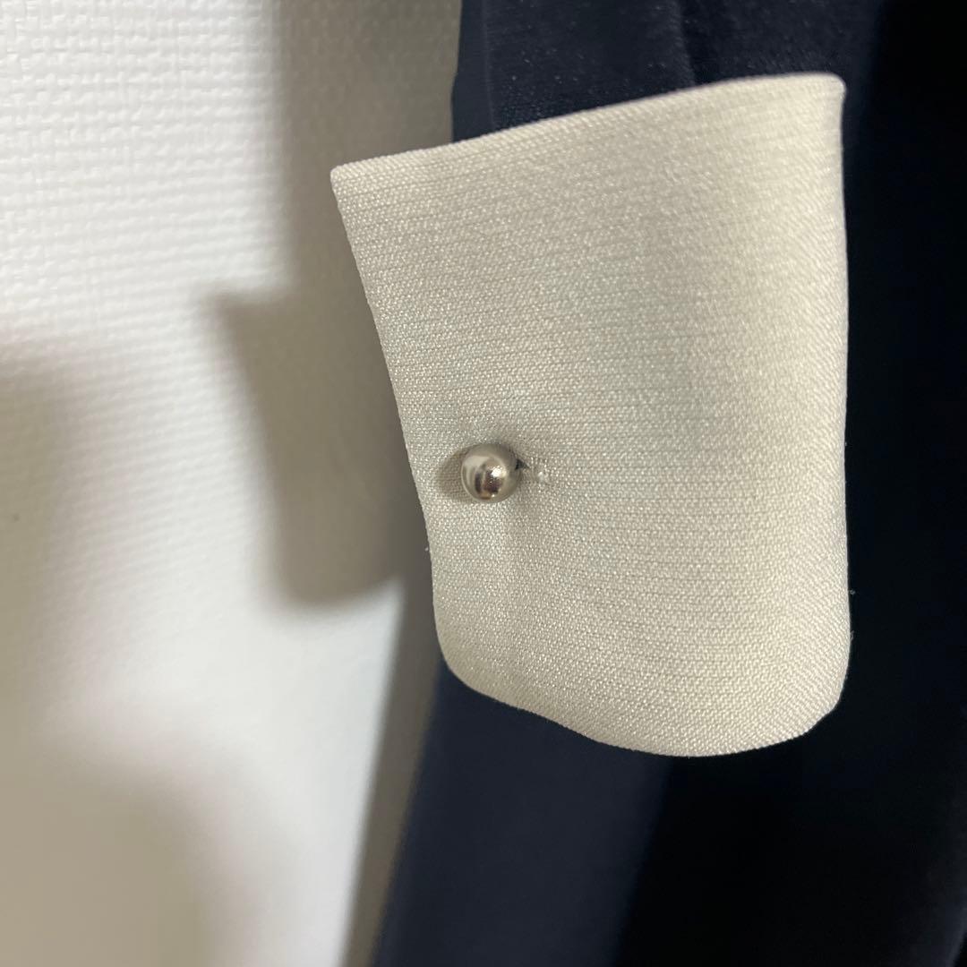 ✨美品SHIPS any ダブルクロスＡライン シャツワンピース