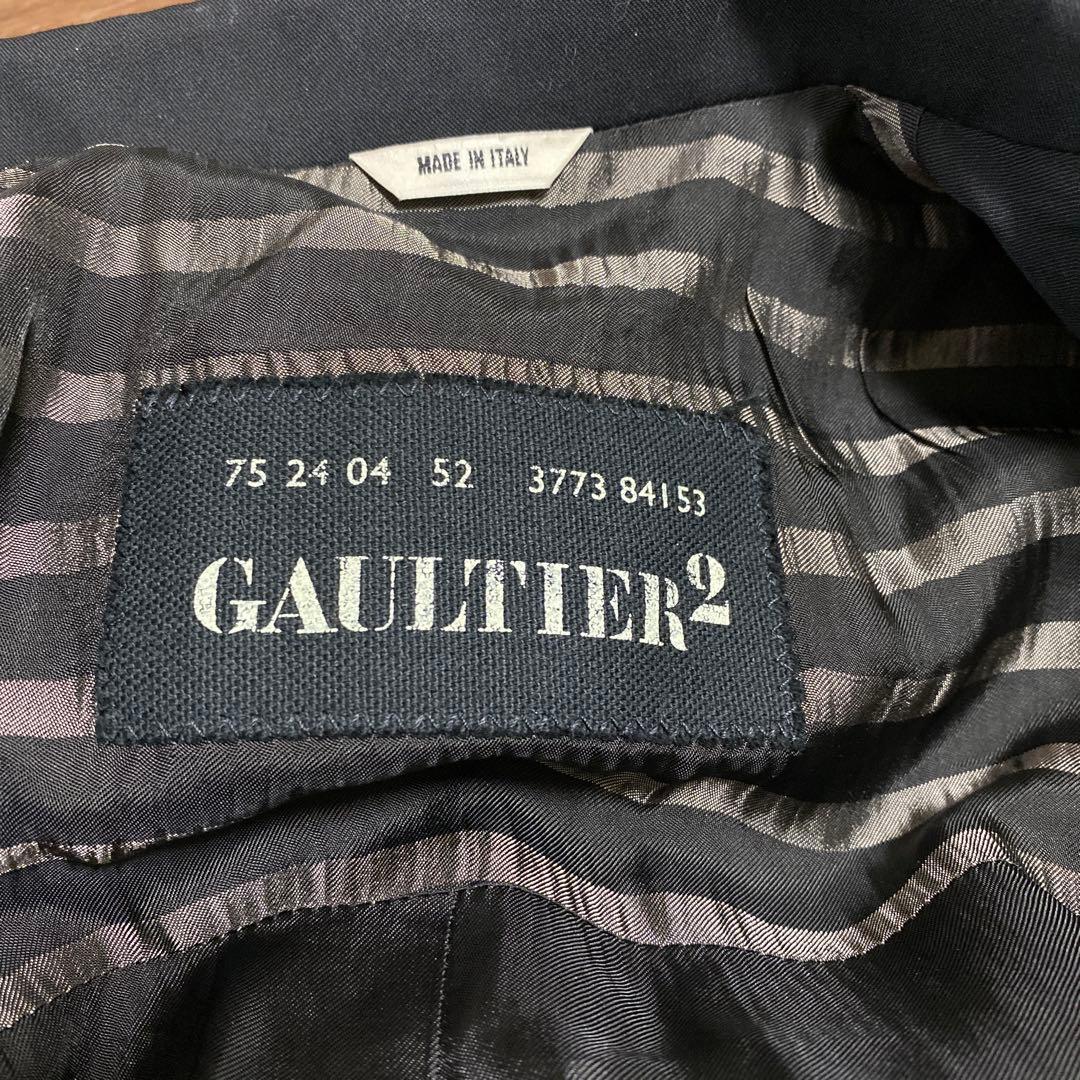 GAULTIER ブラック テーラードジャケット 52