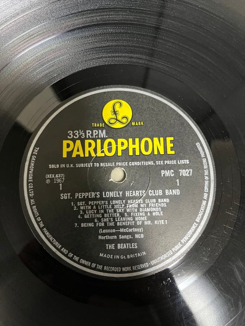 Beatles Sgt. Pepper's Mono UK サージェントペパーズ