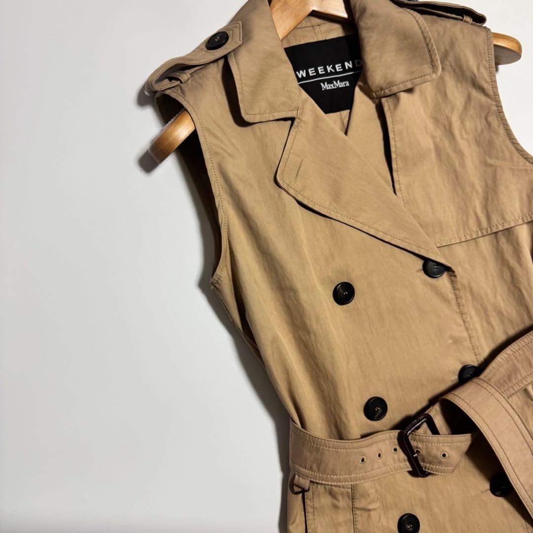 Weekend Max Mara ノースリーブトレンチコート ジレ　ベスト