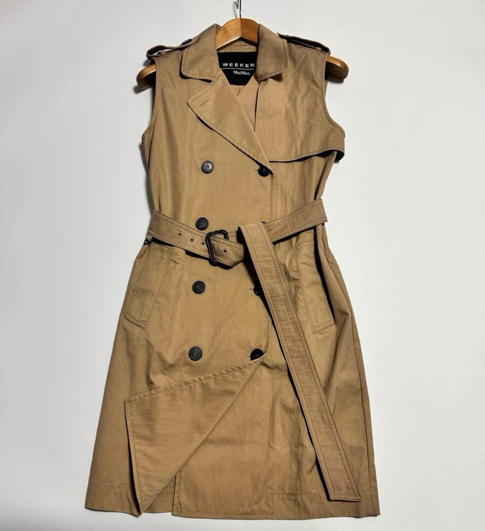 Weekend Max Mara ノースリーブトレンチコート ジレ　ベスト