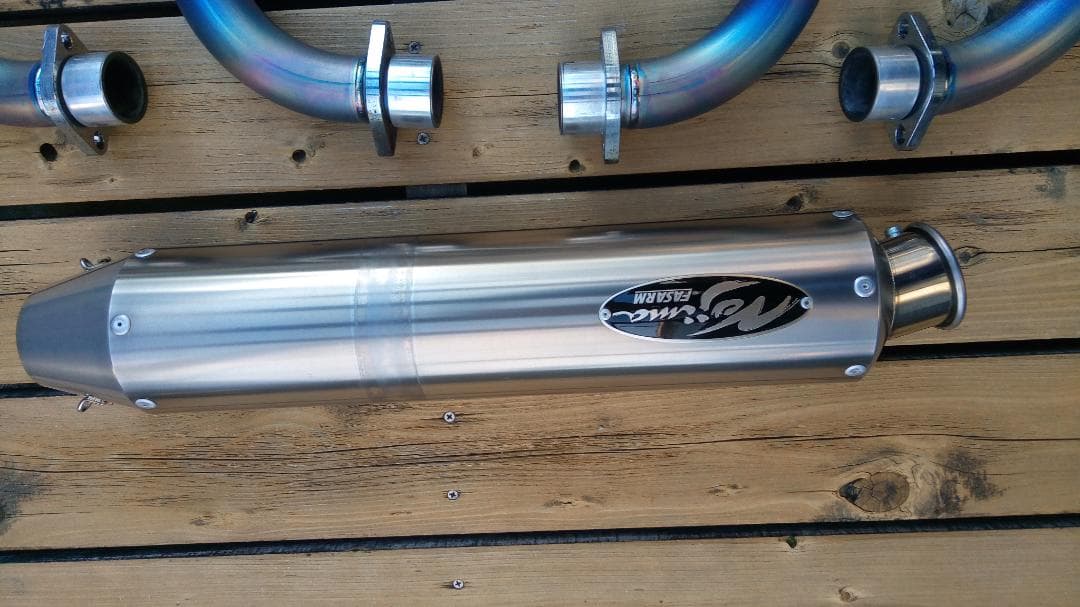 XJR1300用マフラー　Nojima FASARM チタン