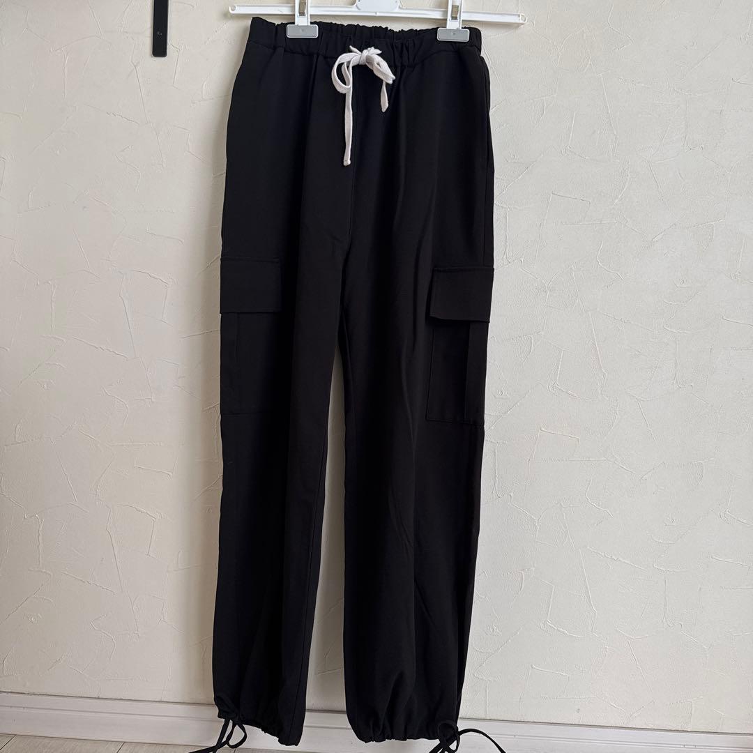 gypsohila ジプソフィア イージーカーゴパンツ　ブラック