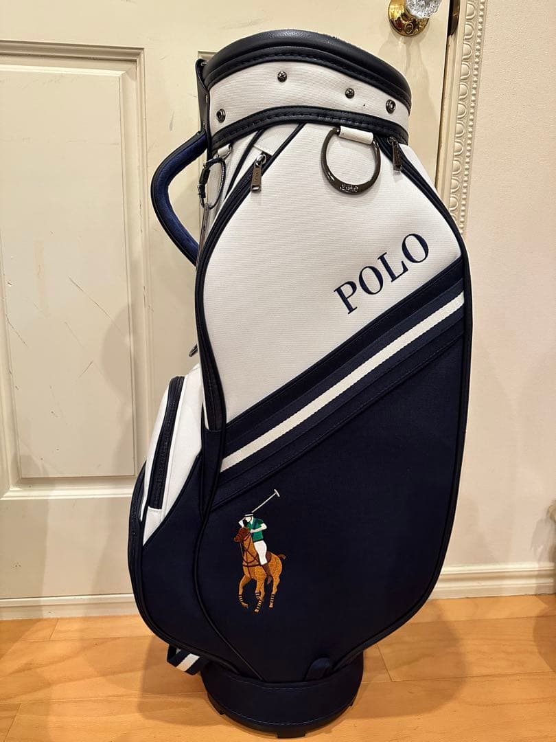 【最終値下】POLO ゴルフバッグ ネイビー/ホワイト