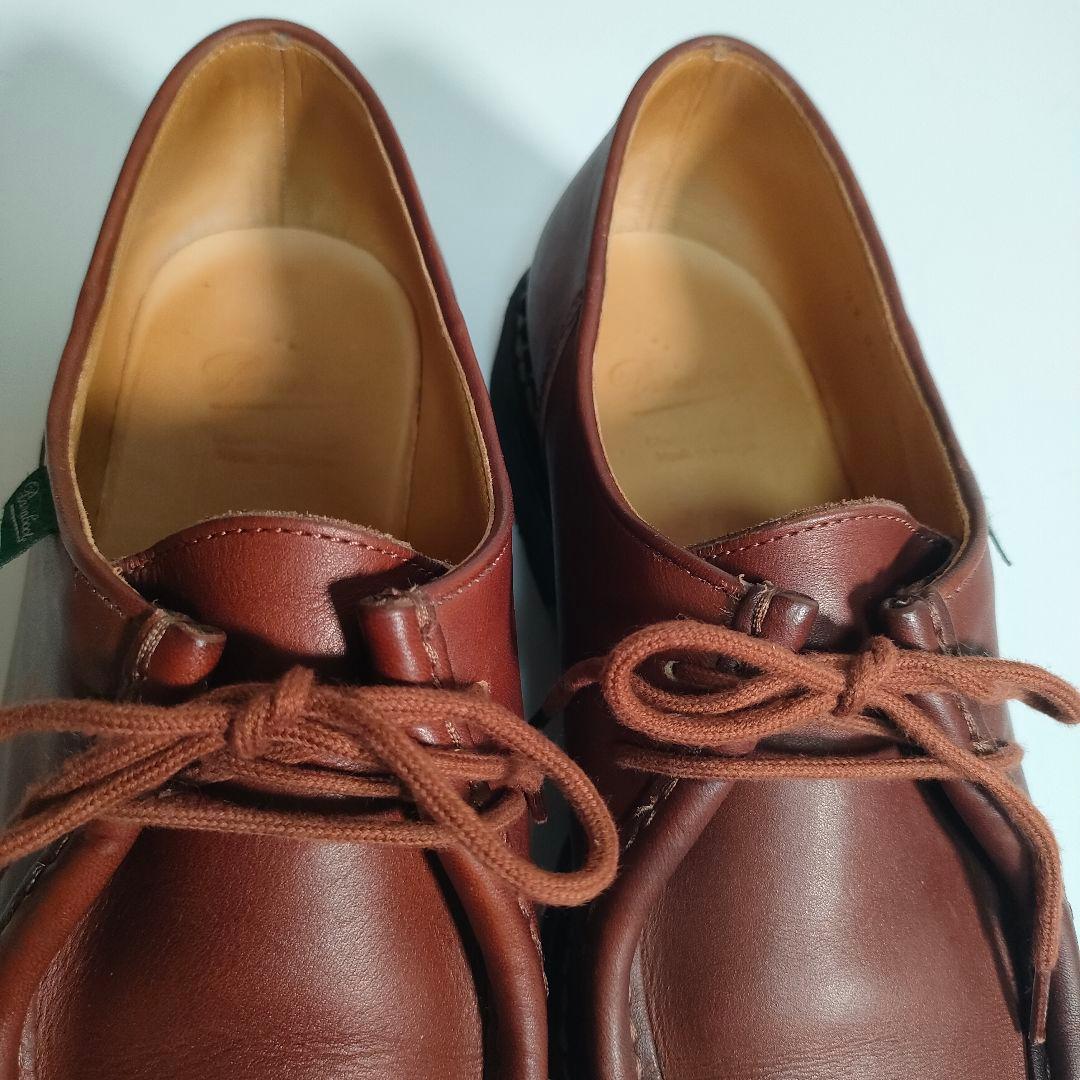 パラブーツ ミカエル 43.5 マロン レザー チロリアンシューズ