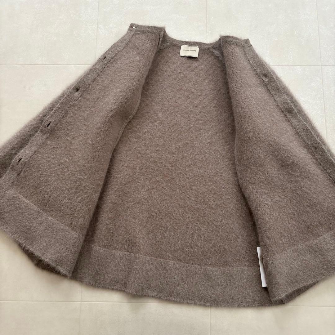 【タグ付未使用】UNITED ARROWS フォックスカシミヤケープ 24AW