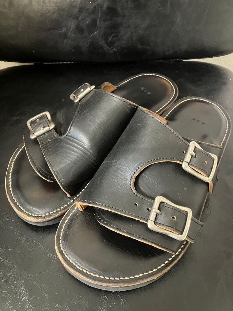 ホースマンジョー　ダブルモンクサンダル