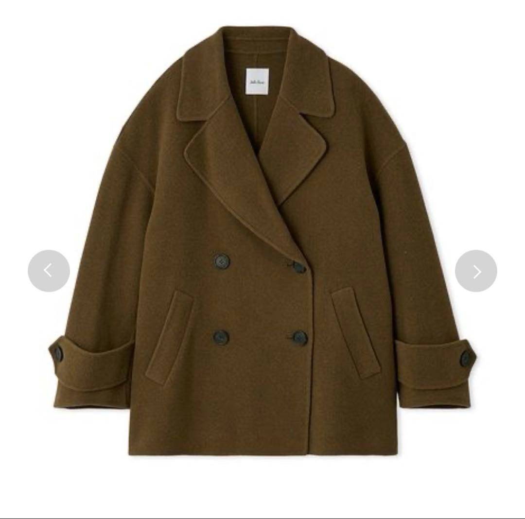 ミラオーウェン woolコクーンシルエットピーコート