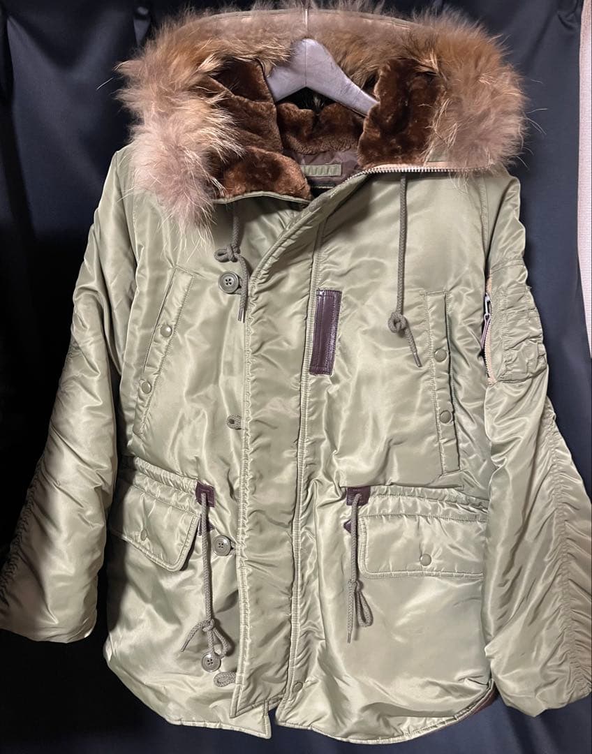 米軍 AIR CREW N-3 フライトジャケット リアルファー WAIPER