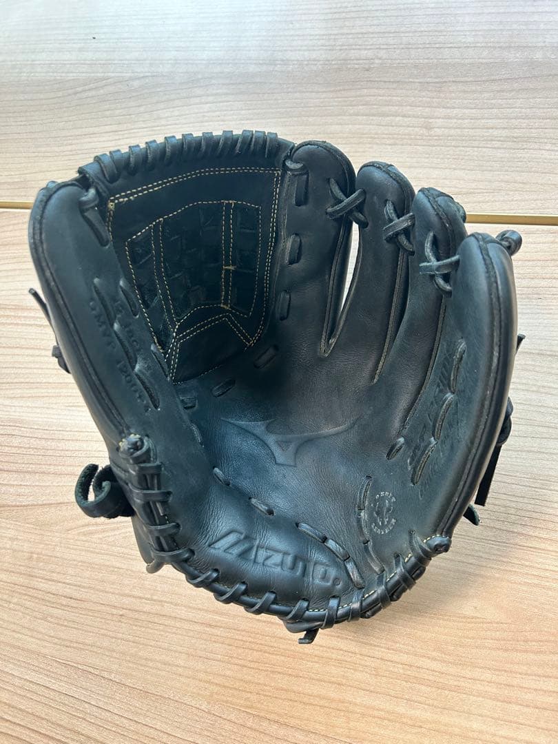 Mizuno 野球グローブ 黒 レザー