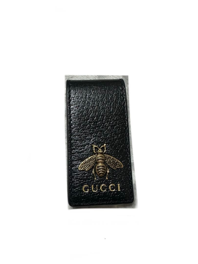 【正規品】GUCCI　グッチ　レザー　マネークリップ　レザー マグネット