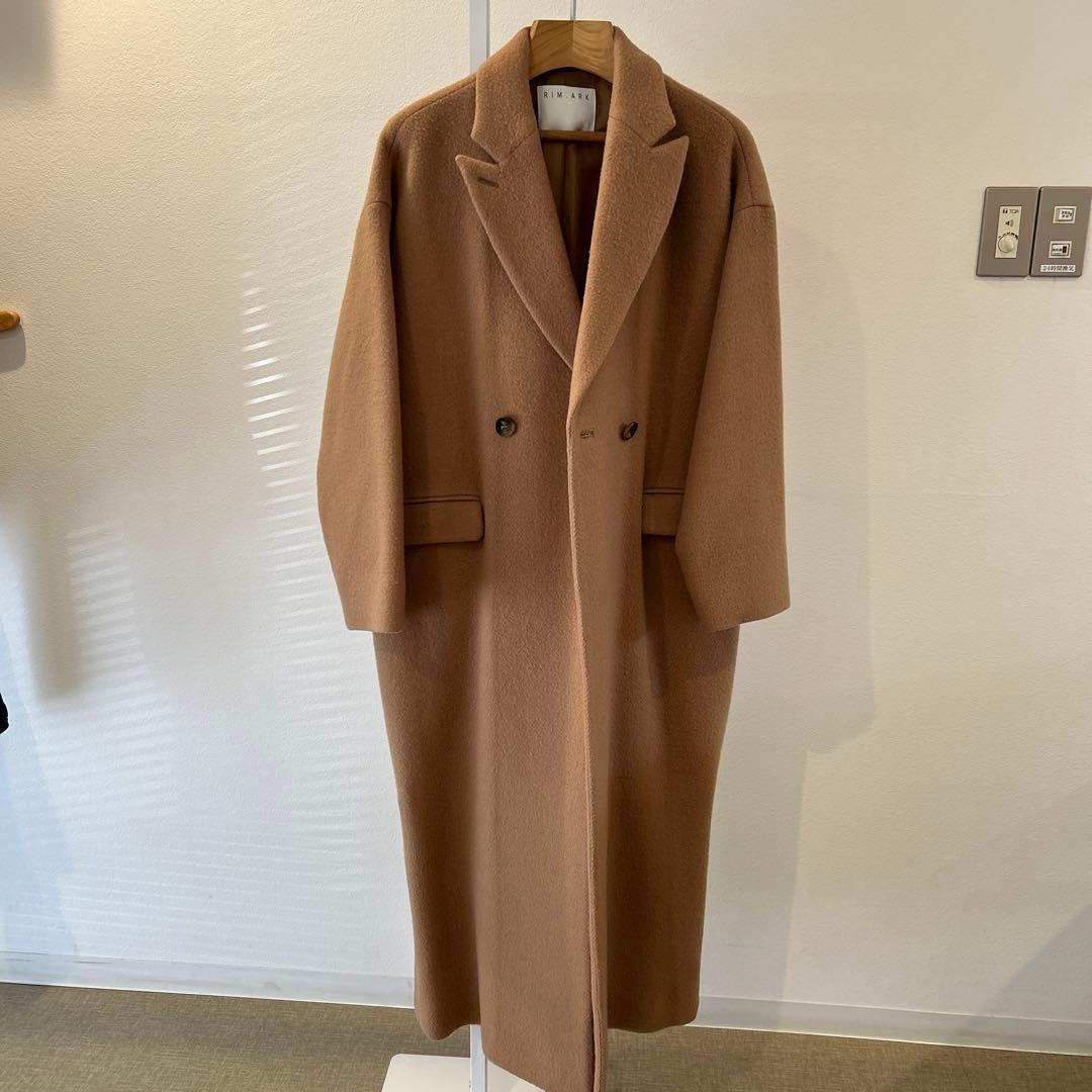 RIM.ARK ベージュ ダブルボタン ロングコート