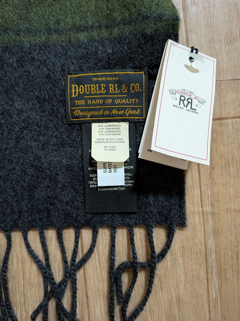 RRL マフラー　イギリス製　新品未使用