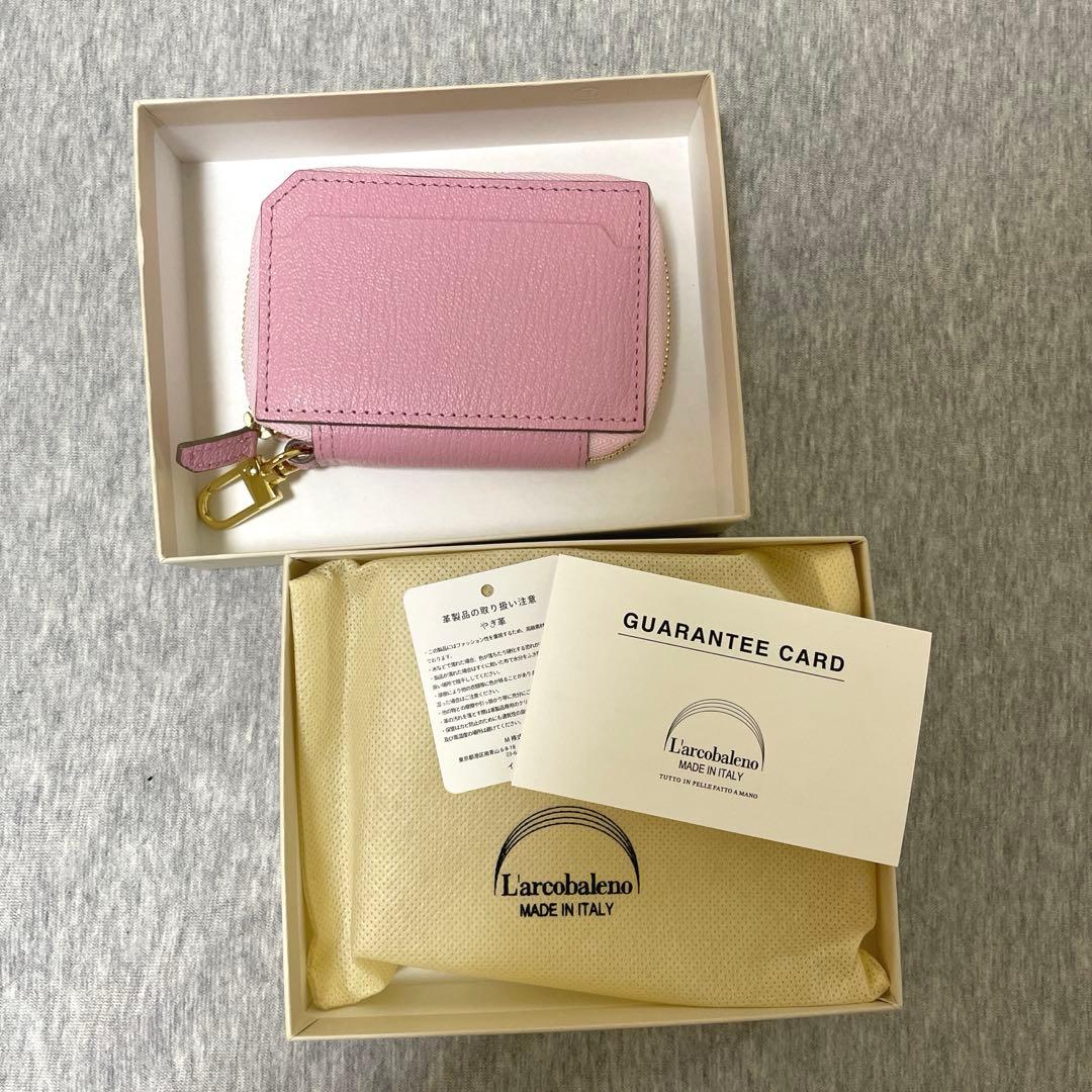 ラルコバレーノ 【翁安芸さんコラボ】スマートWキーケース PeonyPINK