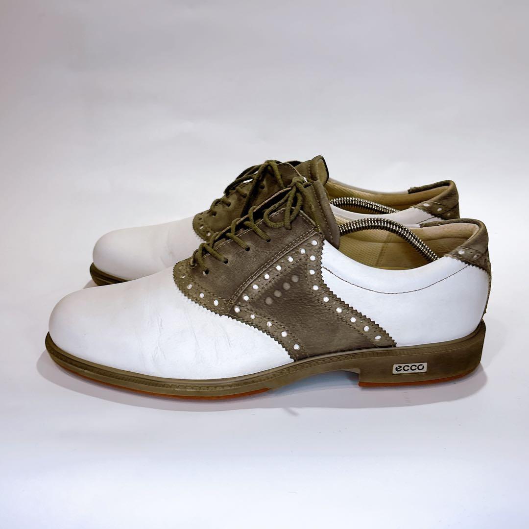ECCO スパイクレスゴルフシューズ ホワイト 42