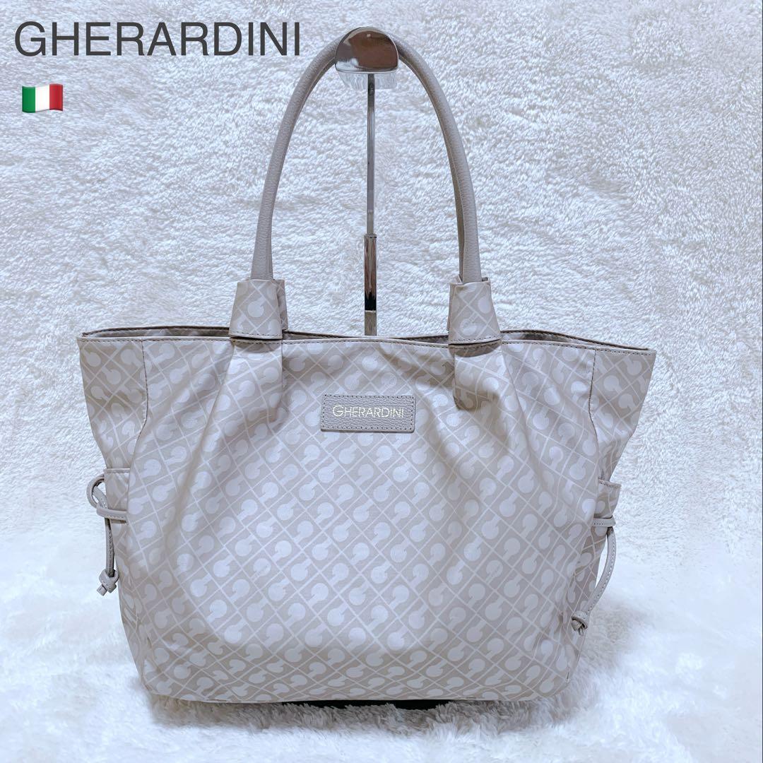 【メルチ】極美品 ゲラルディーニ ソフティ レザーハンドル トートバッグ