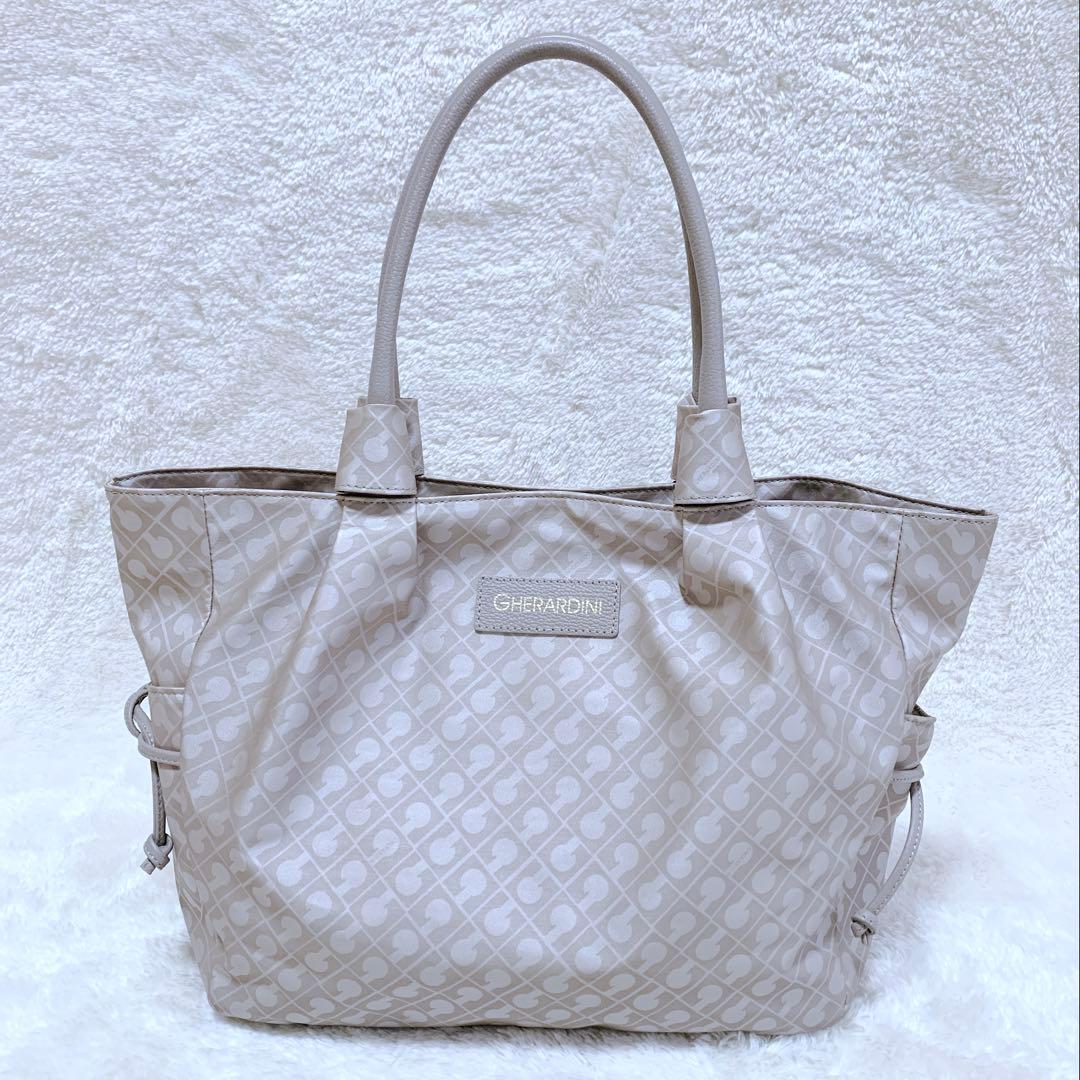 【メルチ】極美品 ゲラルディーニ ソフティ レザーハンドル トートバッグ