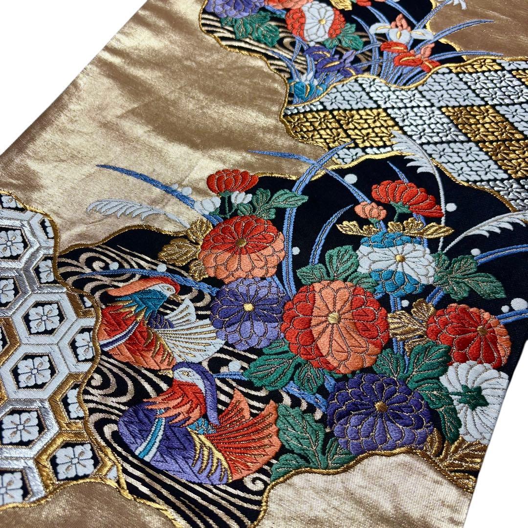 美品　未使用近い　袷　正絹　振袖　フルセット　7点