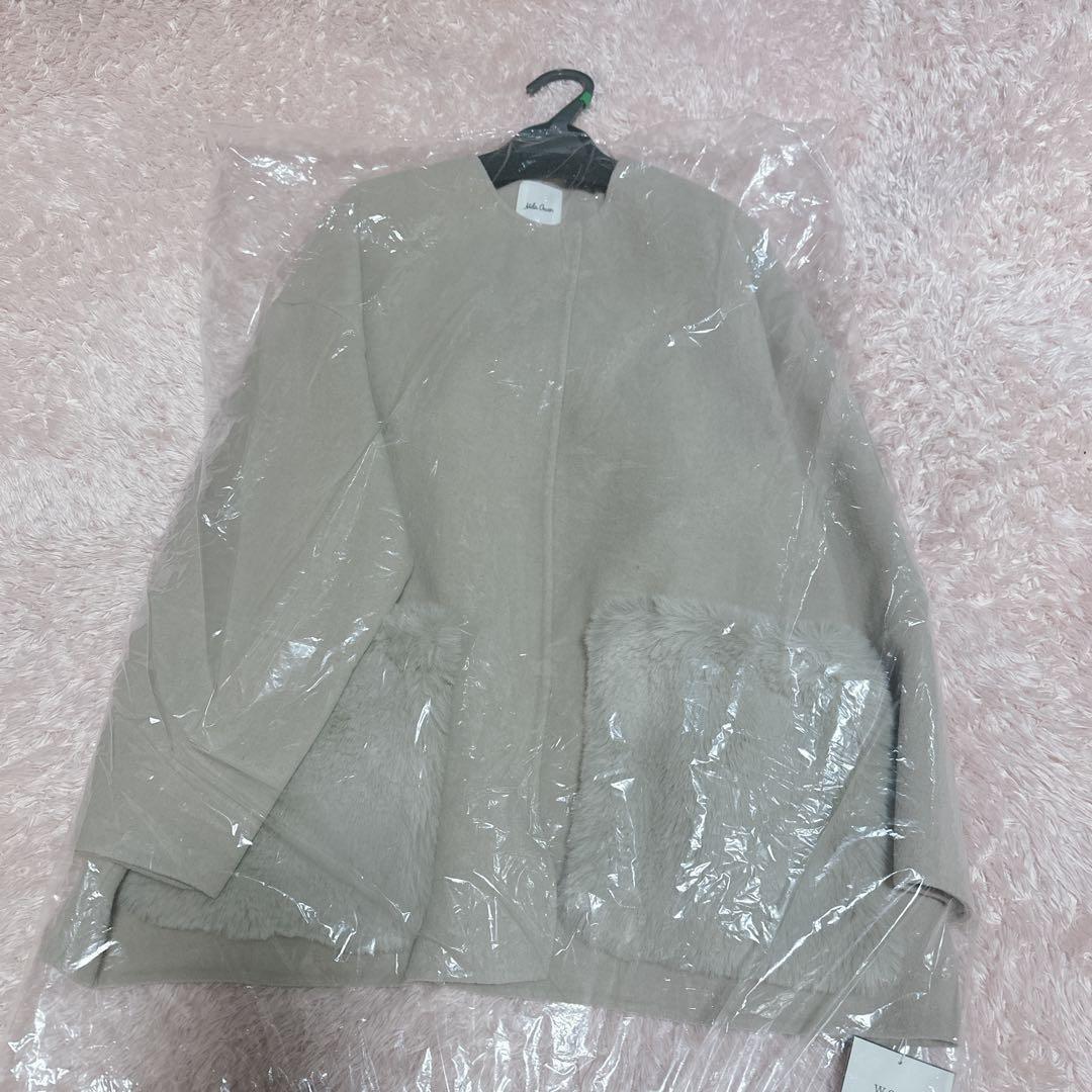 【新品未使用】MilaOwen♡2wayファーポケットリバーコート 0