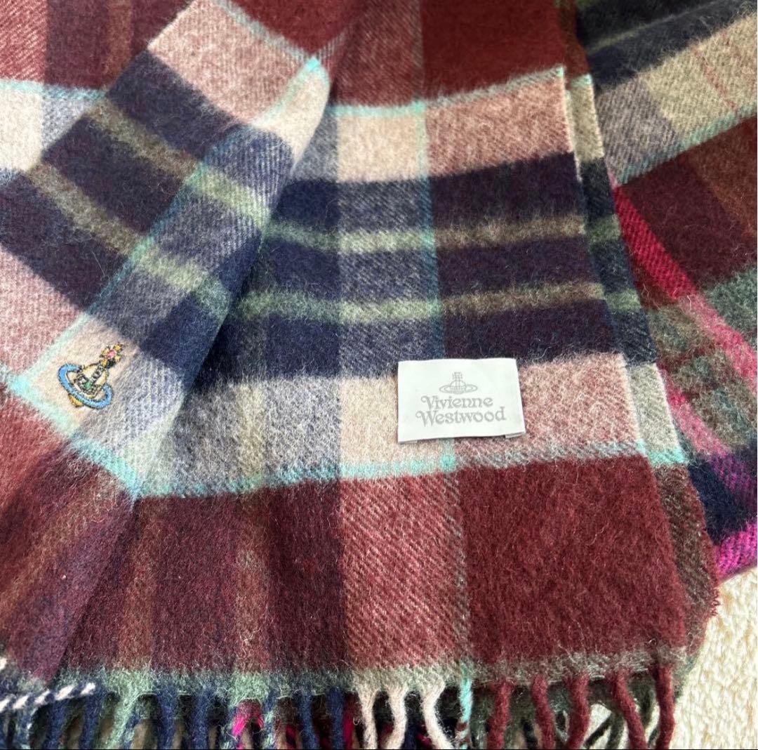 Vivienne Westwood チェック柄マフラー