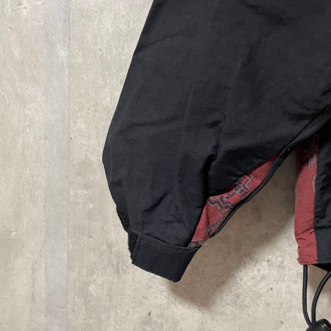 Burtonバートンスキーウェアスノーボードジャケットハーフジップ紺ネイビー赤